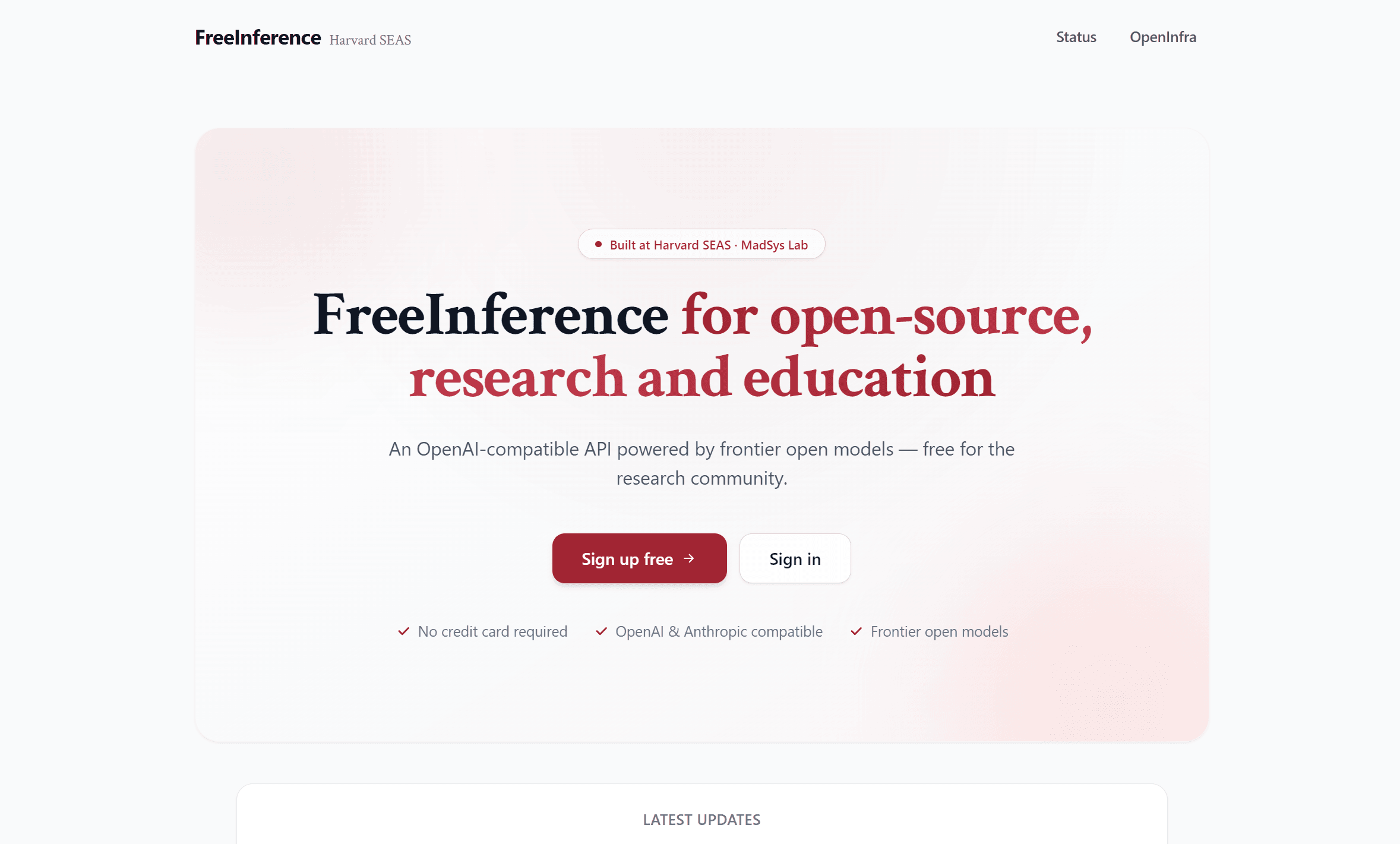 FreeInference