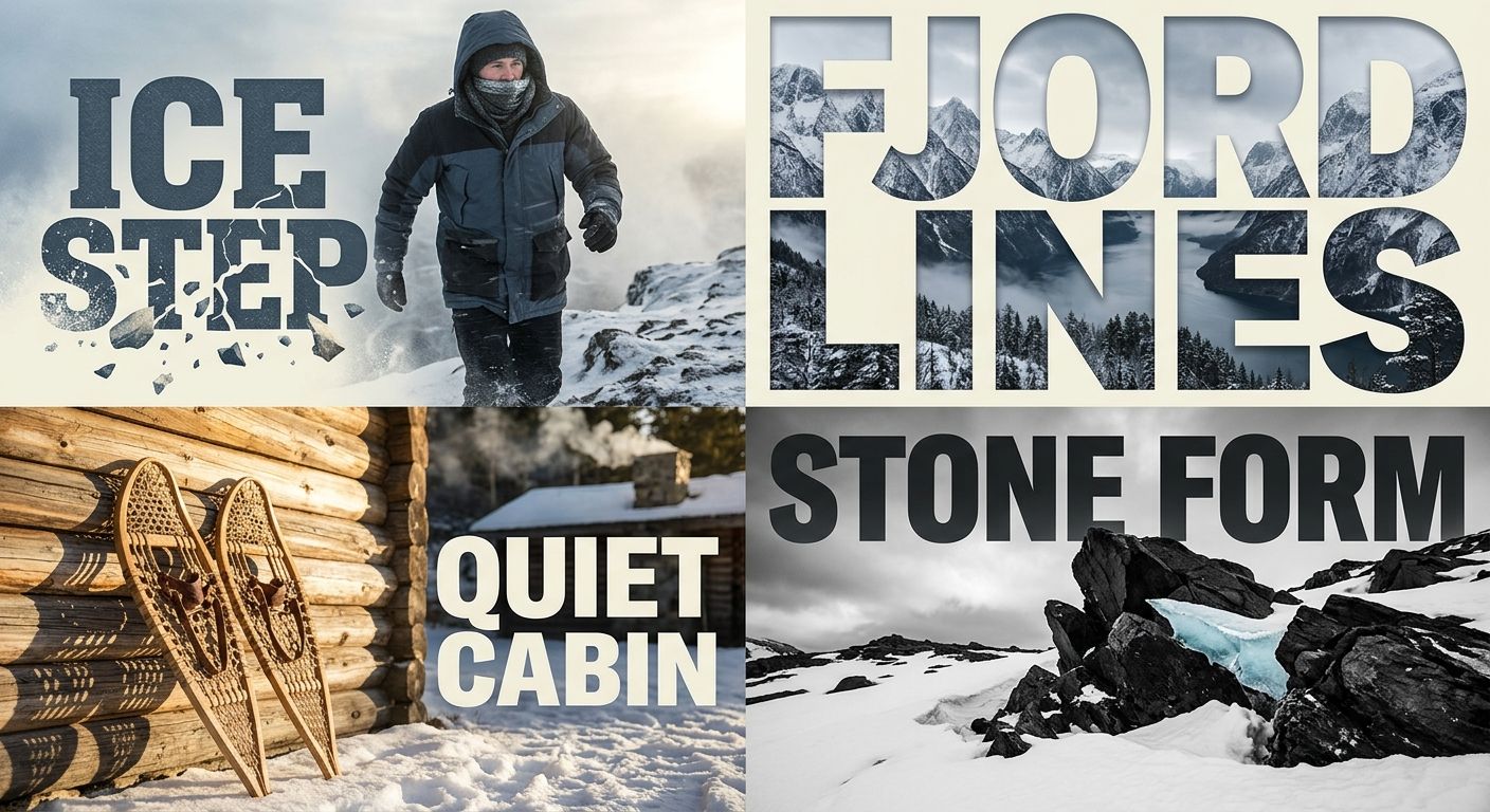 Scandinavian Traveler Facing Arctic Wind