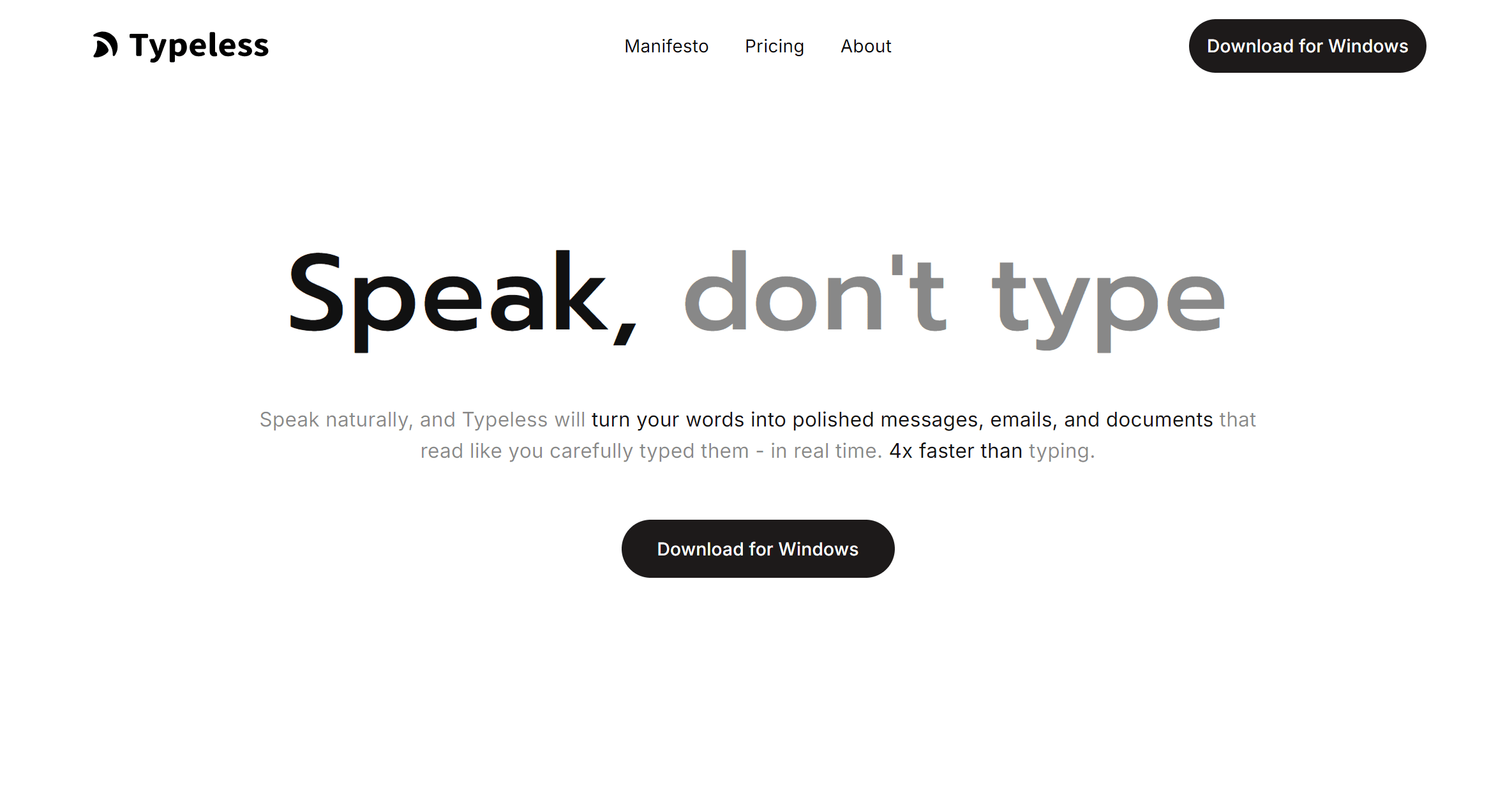 Typeless