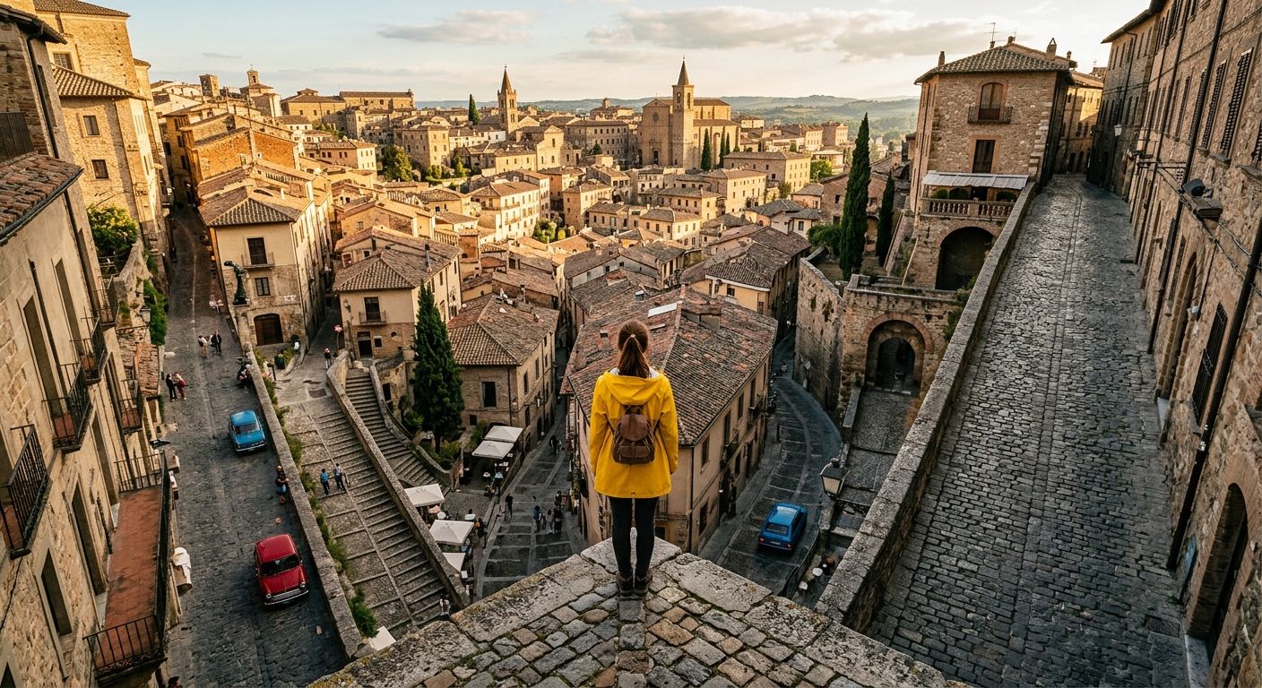 Vertigo in a Golden European City